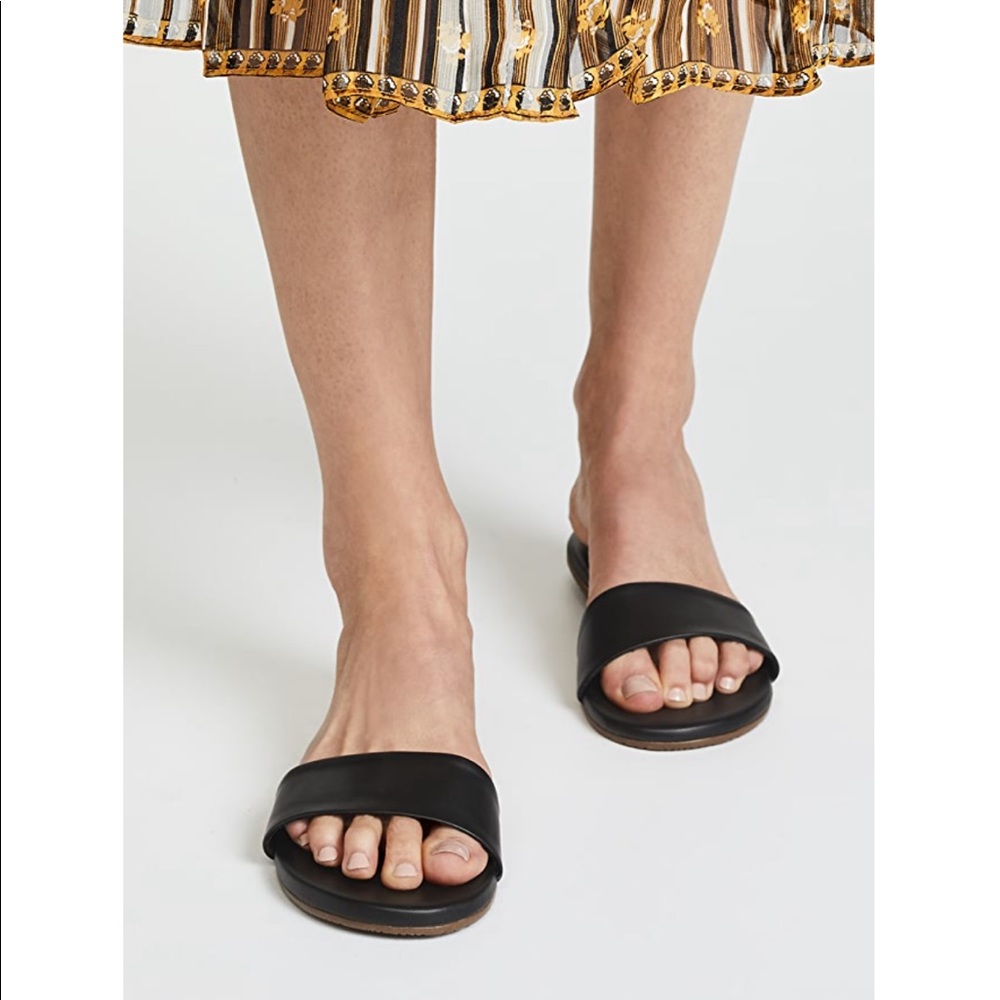 Tkees Alex slides flats black size 9